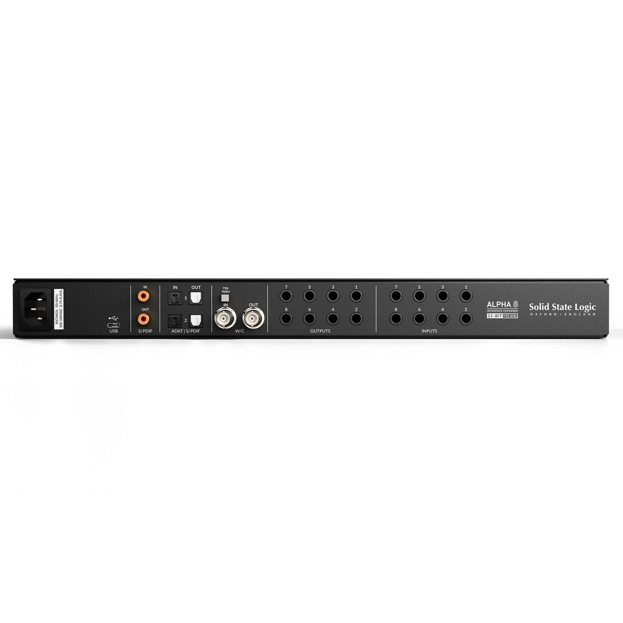 Solid State Logic ALPHA 8 Professional-Grade 8-in/8-out AD/DA Converter ...